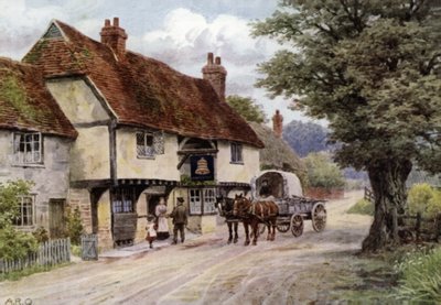La posada Bell, Waltham St Laurence, Berkshire de Alfred Robert Quinton